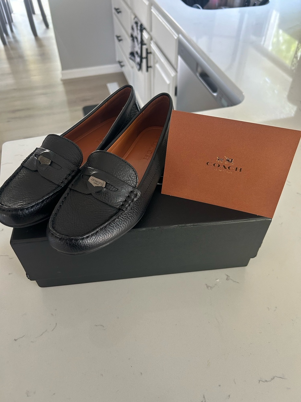 Coach penny loafers size 7.5 New in box